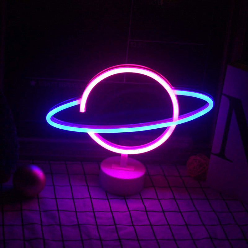 Planet Neon Plastic Night Table Lamp