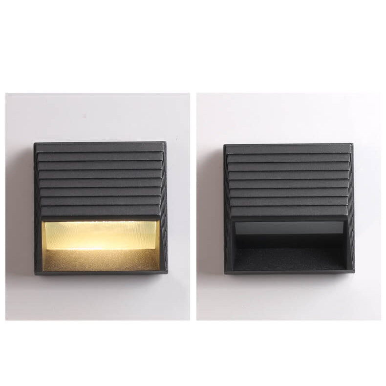 Striped Trapezoidal Patio Outdoor Light