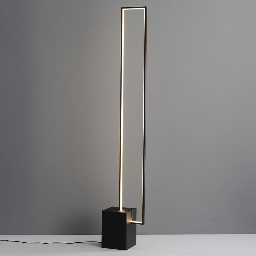 Rectangular Line Iron Living Floor Lamp