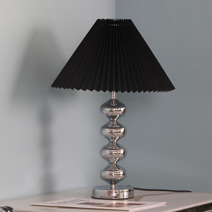 Pleated Paper Hardware Home Table Lamp