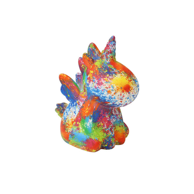 Unicorn Painted 3D Printed Table Lamp