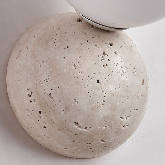 Round Ball Stone Wall Lamp