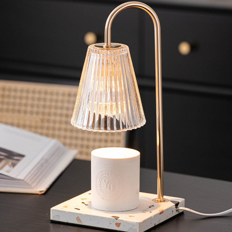 Terrazzo Glass Melting Wax Table Lamp