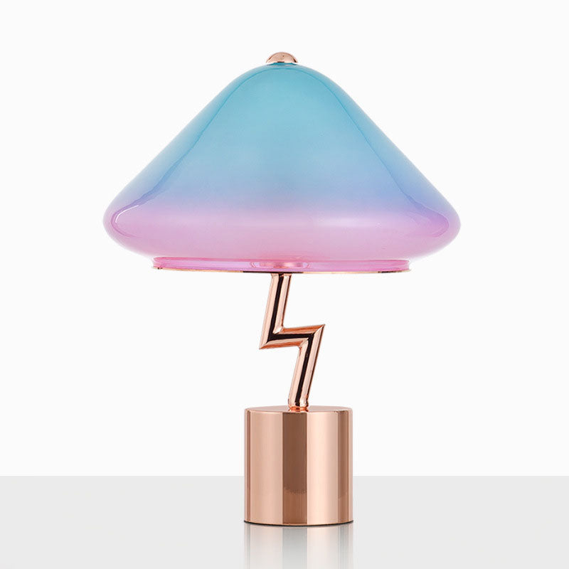 Mushroom Glass Iron Table Lamp