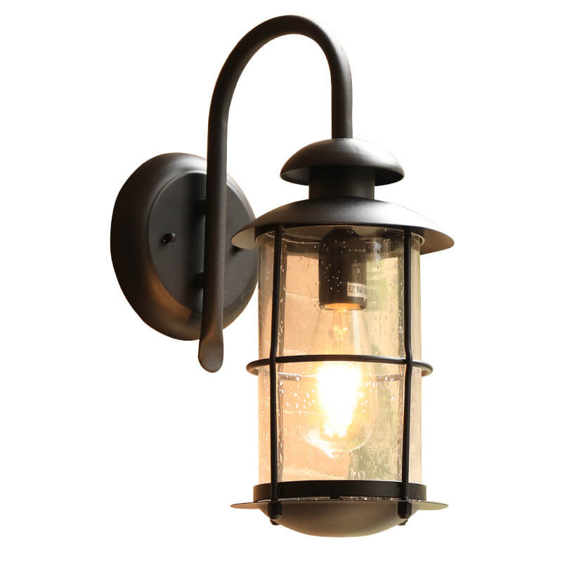 Iron Glass Outdoor Light