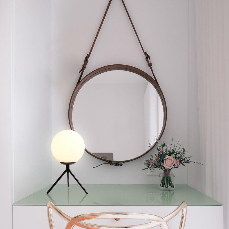Iron Glass Ball Bracket Table Lamp