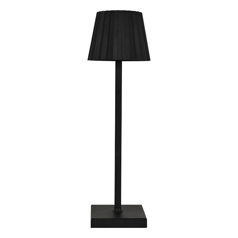 Aluminum Pleated Cone Touch Table Lamp