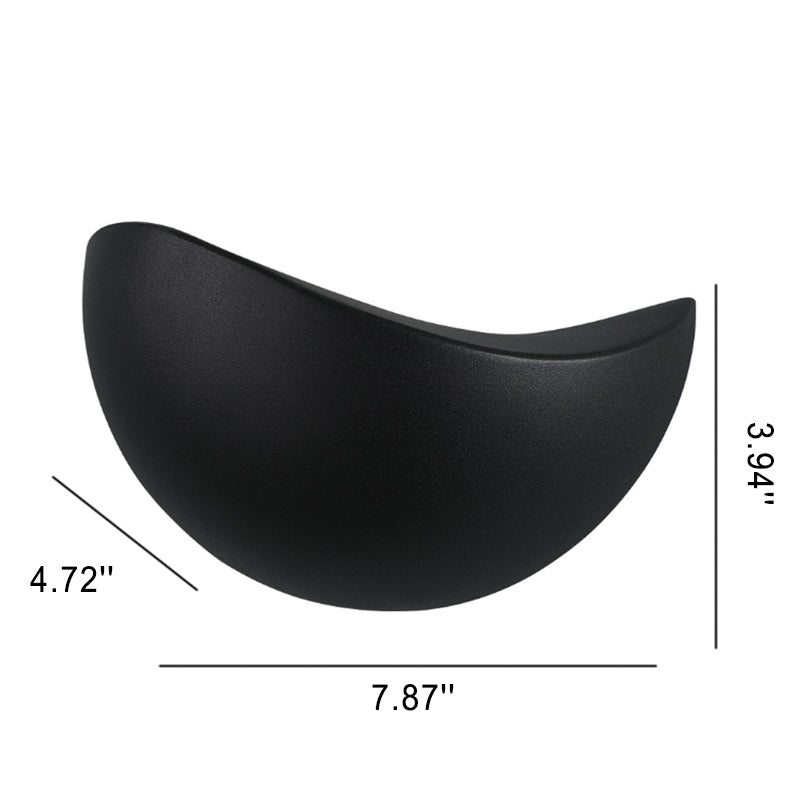 Half Round Aluminum Wall Lamp