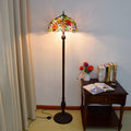 Dome Iron Resin Glass 3-Light Floor Lamp