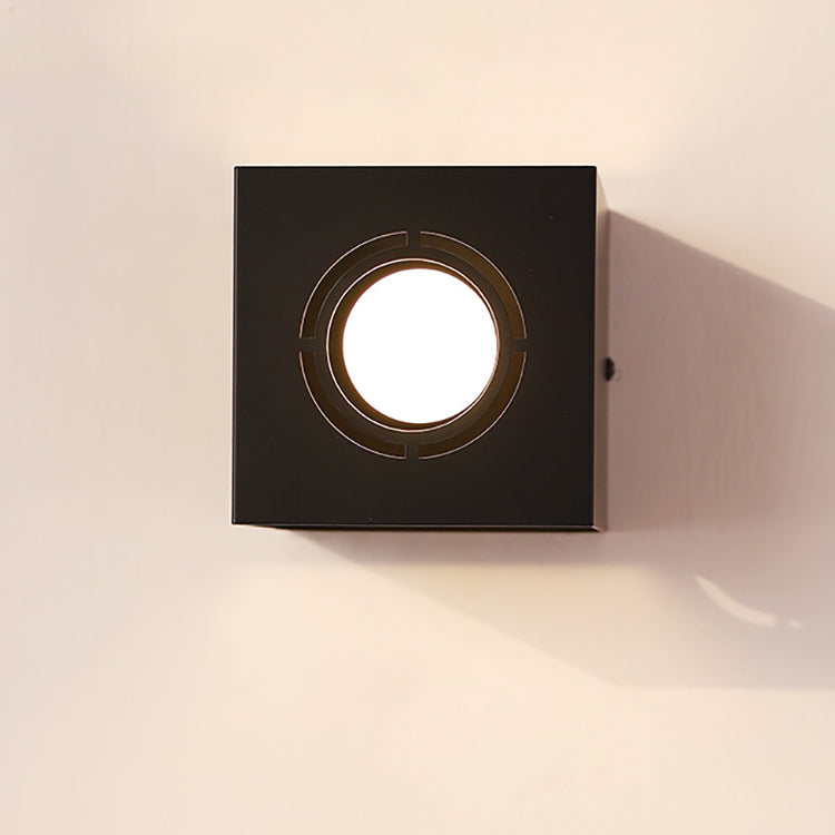 Square Iron Living Room Wall Lamp
