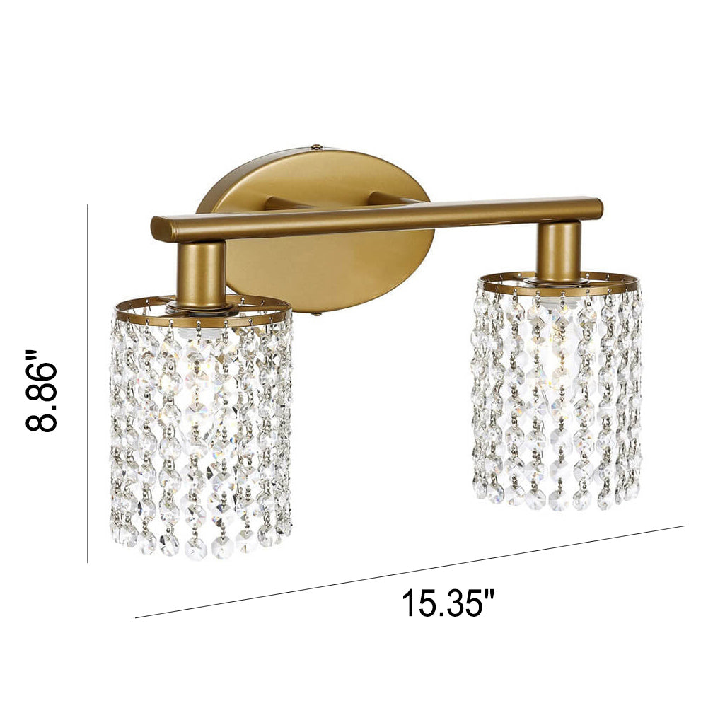 Particle Cup Shape Design 2-Light Wall Lamp