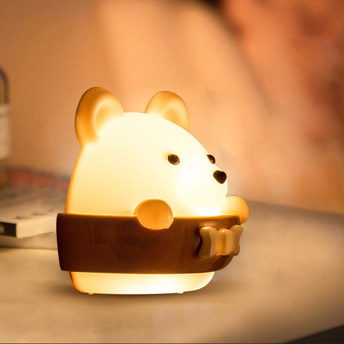 Cartoon ABS Bear Night Wall Lamp