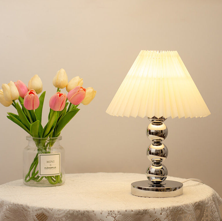 Cone Round Hardware Fabric Table Lamp
