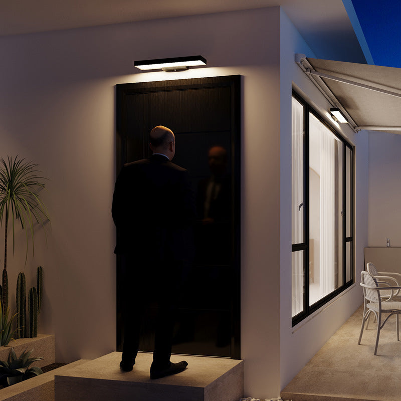 Rectangular Flat Sensor Outdoor Light