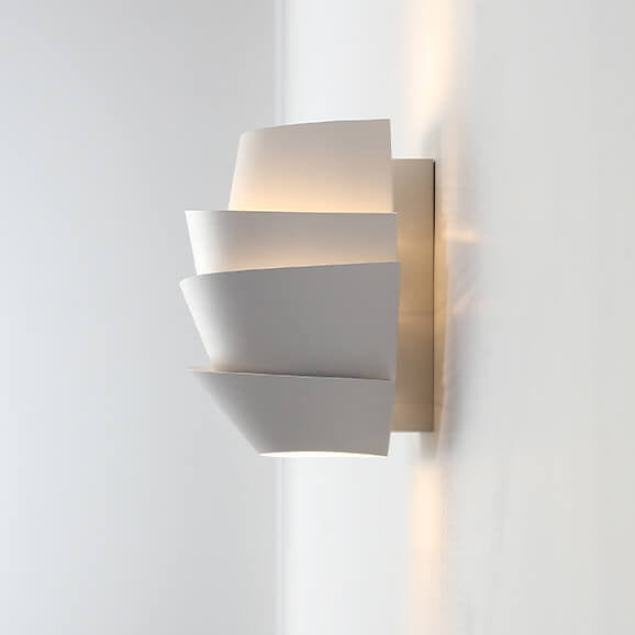 Layers Half Cylinder Iron 2-Light Wall Lamp