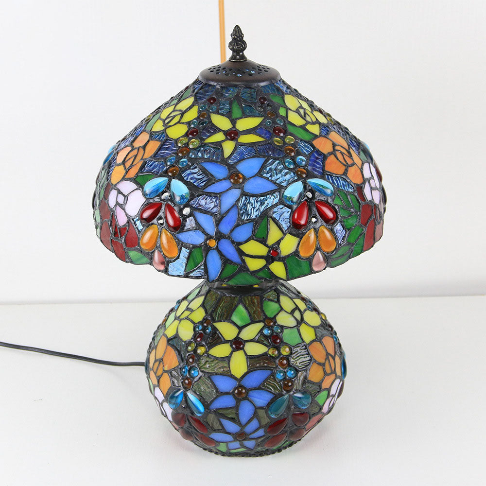 Floral Beads Round 2-Light Table Lamp