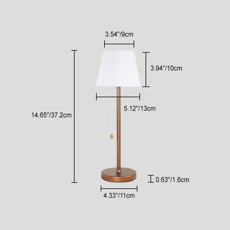 Fabric Aluminum Plastic Silica Table Lamp