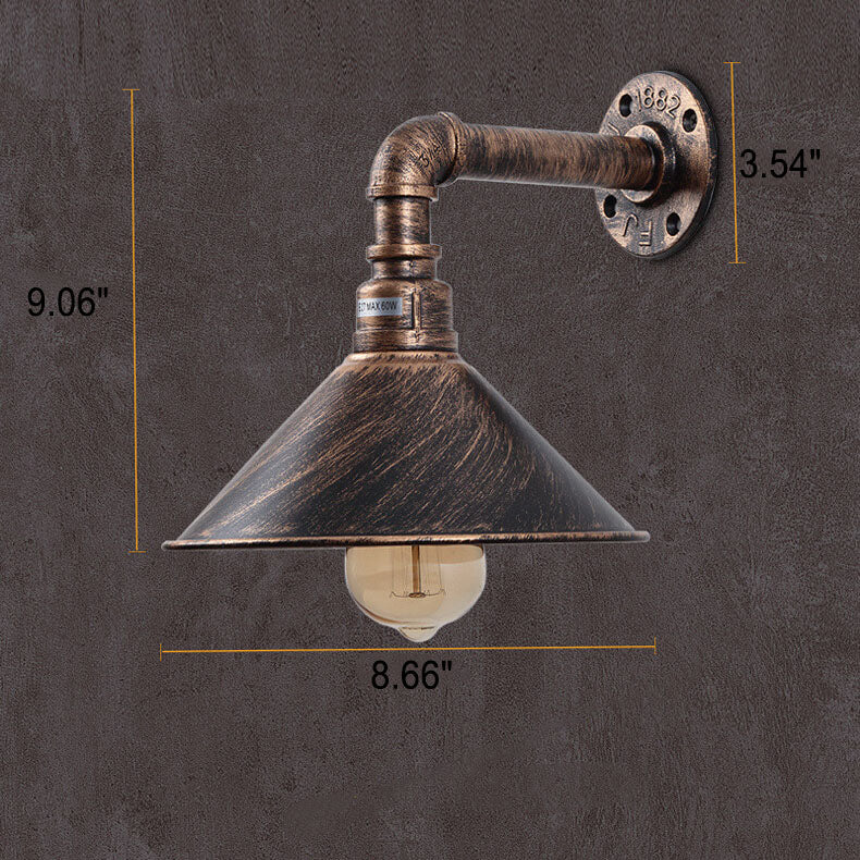 Vintage Industrial Iron Wall Lamp
