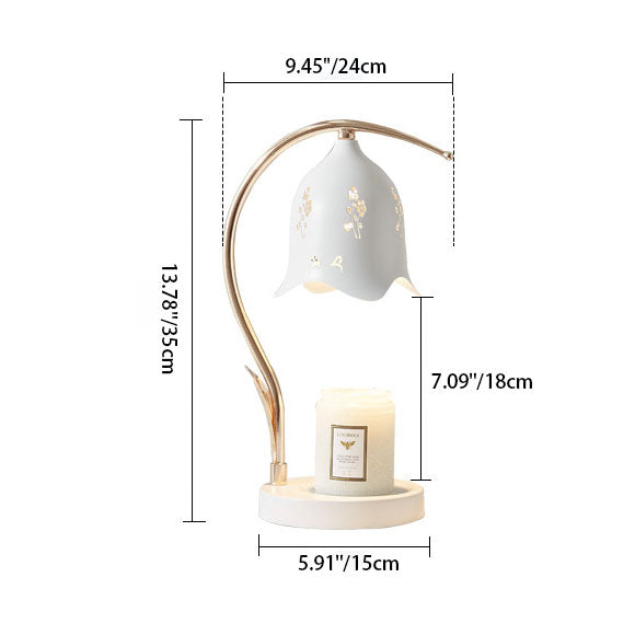 Iron Rose Melting Wax Table Lamp