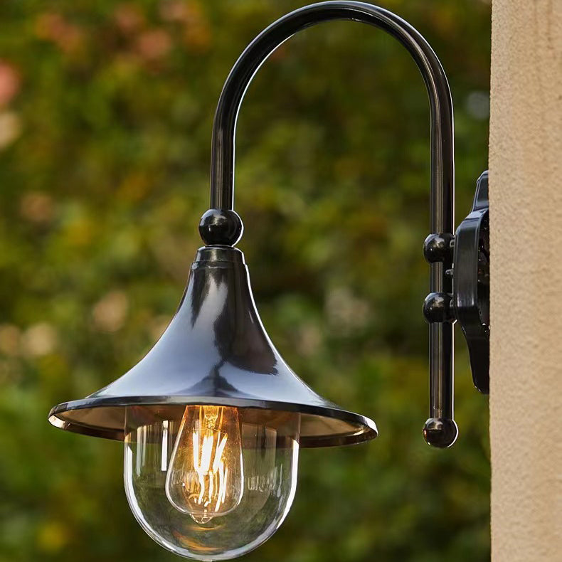 Aluminum Horn Shape Patio Outdoor Light