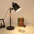 Solid Color Wood Hardware Table Lamp