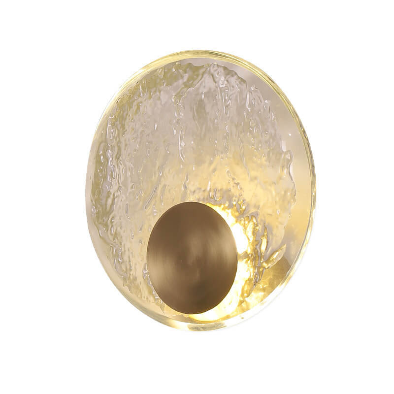 Ice Cracked Glass Copper Wall Lamp