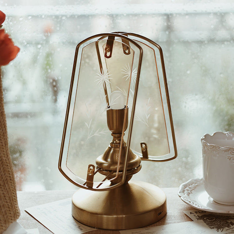 Screen Acrylic Iron Bedroom Table Lamp