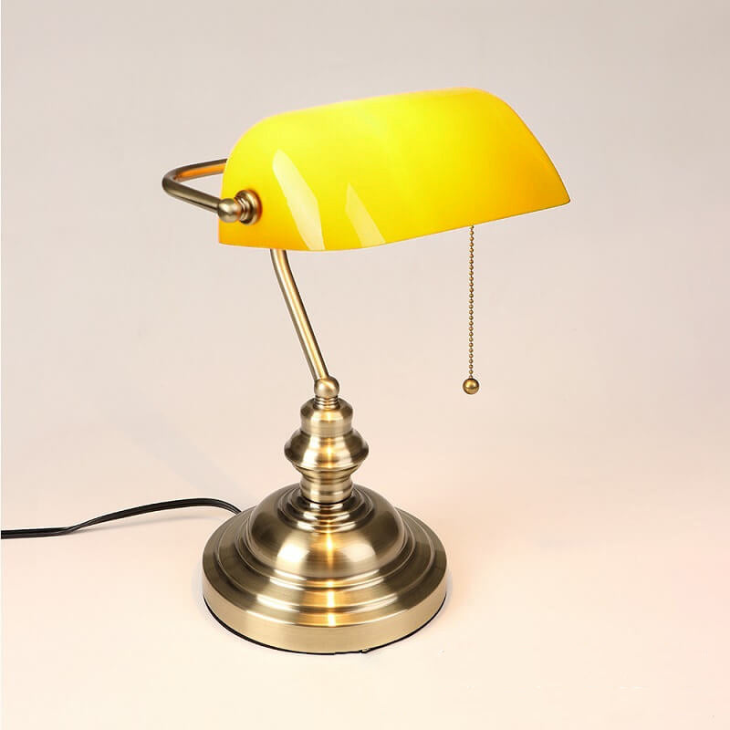 Colored Glass Metal Zipper Table Lamp