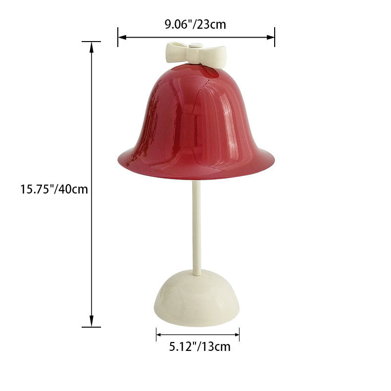 Cream Tone Bow Bell Table Lamp