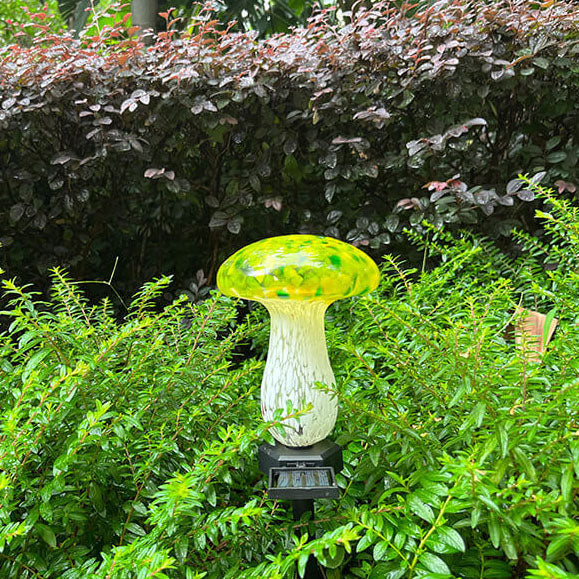 Contemporary Creative Colorful Mushroom Outdoor Light