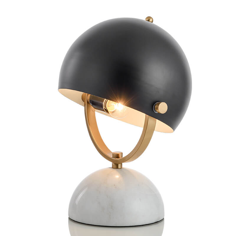 Round Marble Rotatable Table Lamp