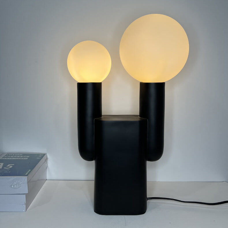 Double-Headed Ball Resin Table Lamp