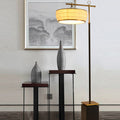 Fabric Pleated Lantern Hardware Floor Lamp