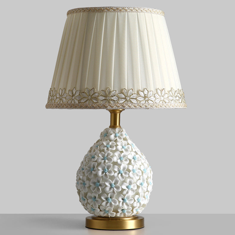Rose Vase Cylinder Copper Table Lamp