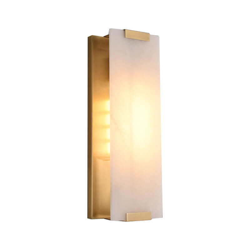 Copper Marble Strip Design 3-Light Wall Lamp