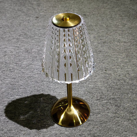 Diamond Crystal Acrylic Metal Table Lamp