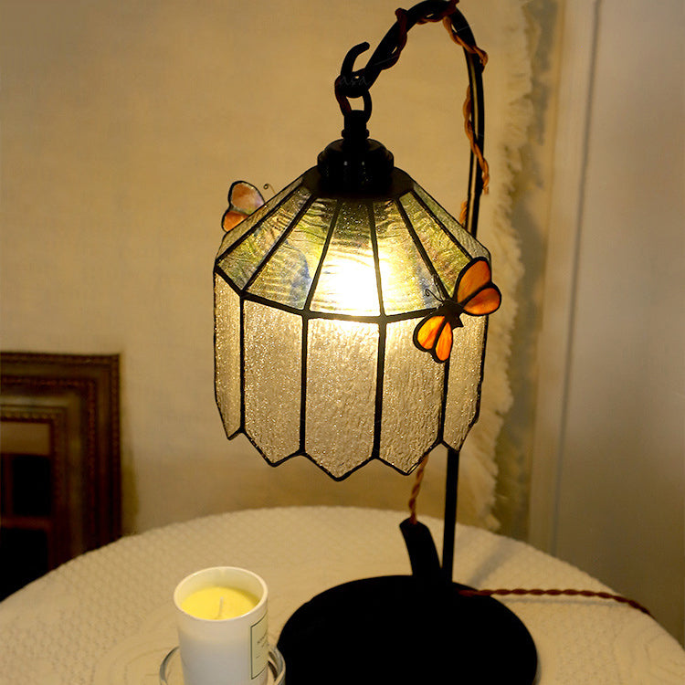 Butterfly Prismatic Metal Glass Table Lamp