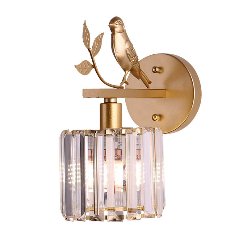 Crystal Bird Wall Lamp