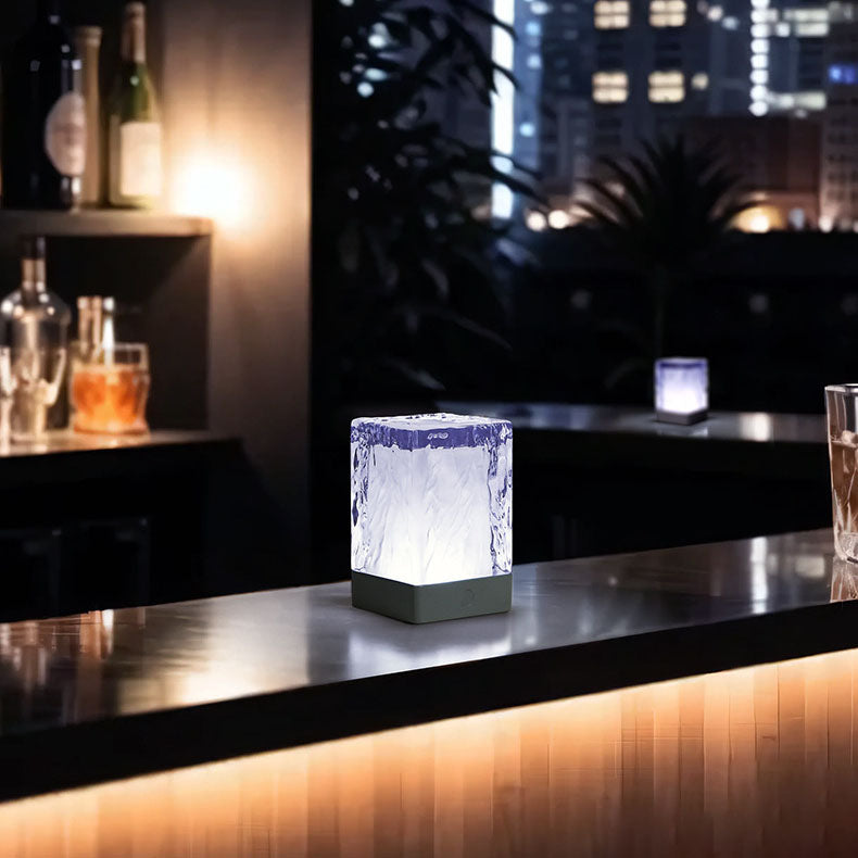 Resin Square Bedroom Table Lamp