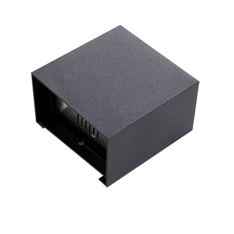 Pure Black Aluminum Angle Outdoor Light