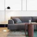Spherical Metal Marble Angle Floor Lamp
