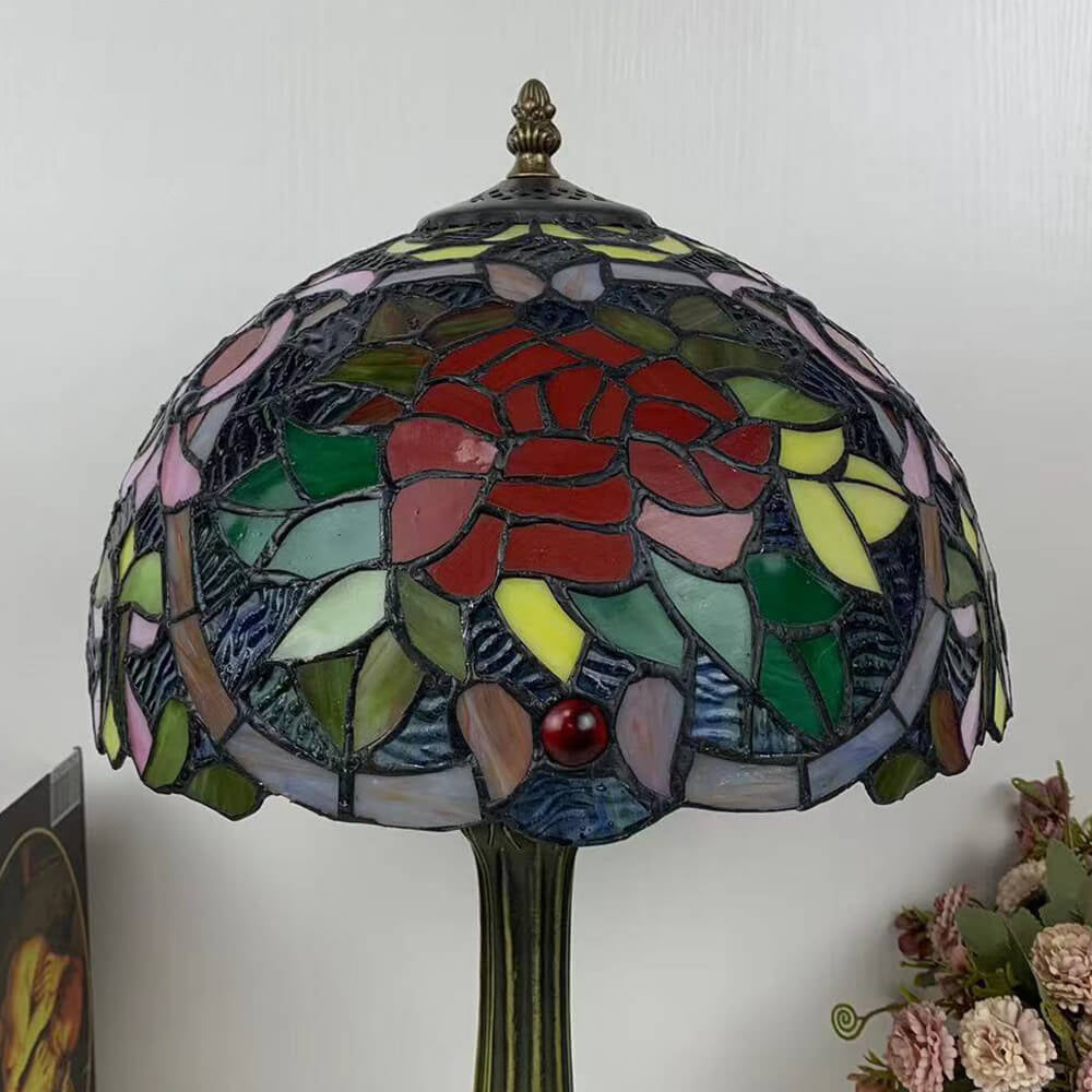 Half Round Rose Hardware Table Lamp