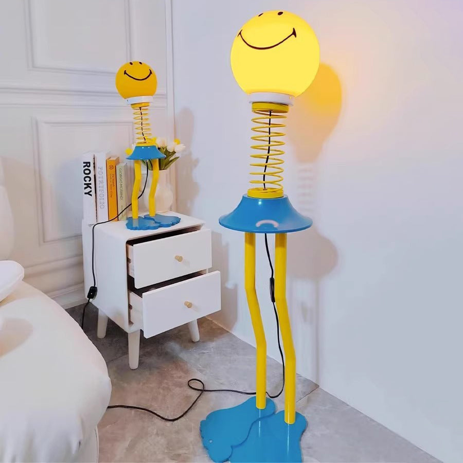 PVC Iron Smile Cartoon Floor Lamp