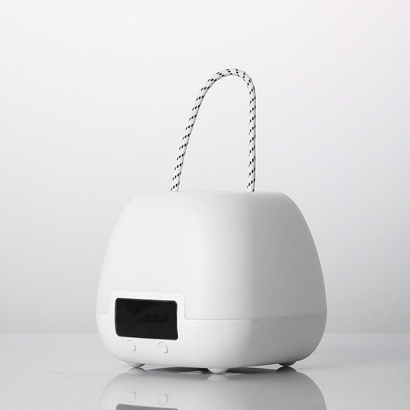 Portable Clock Night Table Lamp