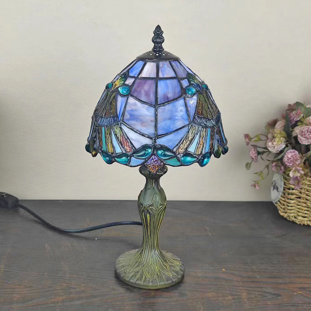 Dome Flower Zinc Stained Table Lamp