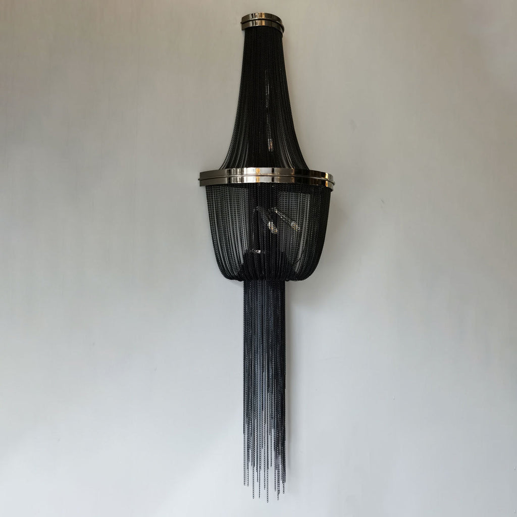 Aluminum Iron Tassel Sprocket 4-Light Wall Lamp