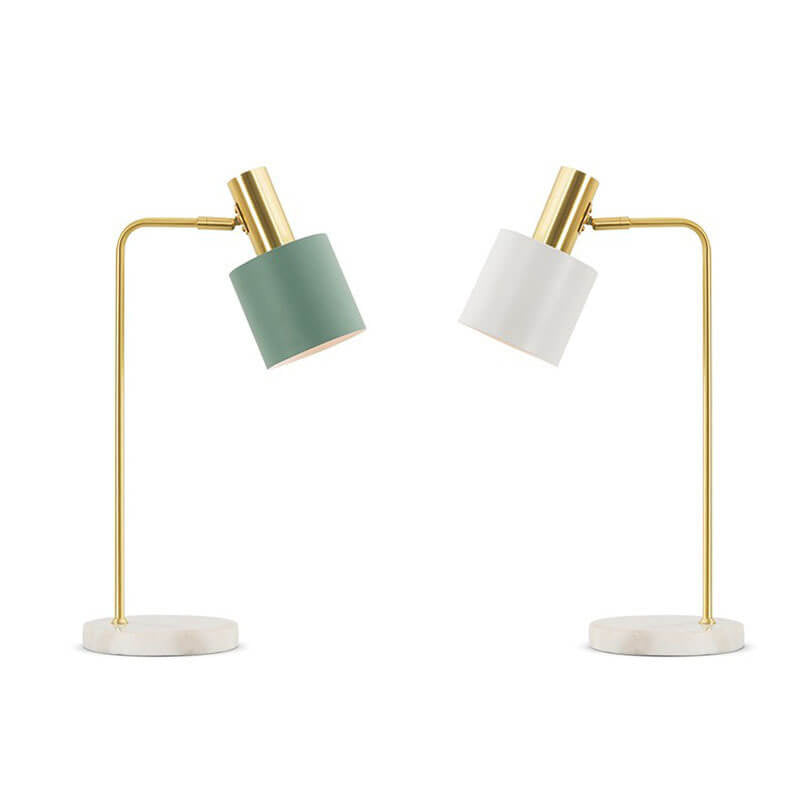 Marble Cylindrical Table Lamp