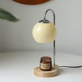 Solid Wood Candle Spherical Table Lamp
