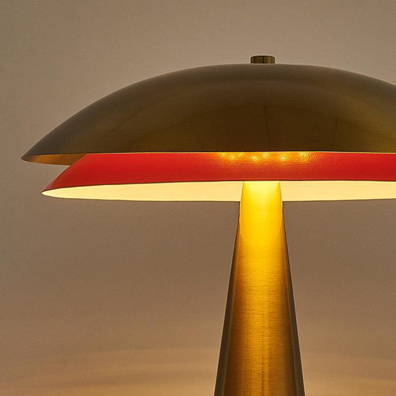 Iron Mushroom Shape Home 2-Light Table Lamp