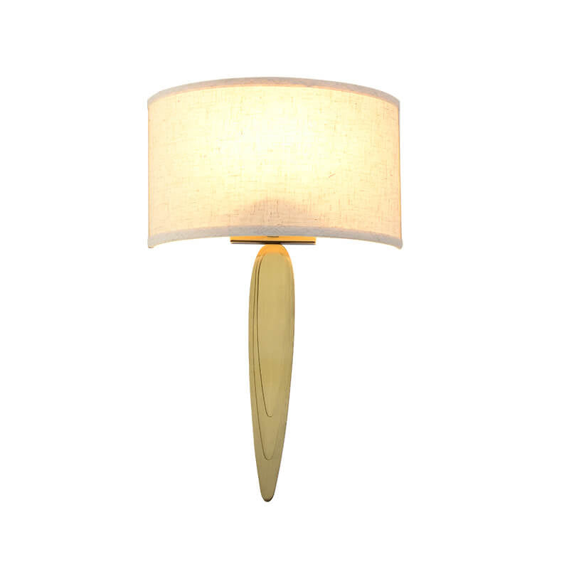 Fabric Mirror Stainless Steel Wall Lamp